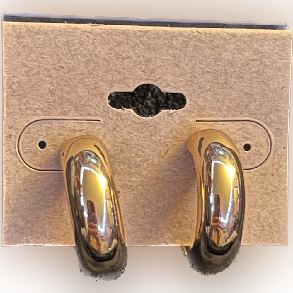 Monet Gold Tone Clip On Earrings